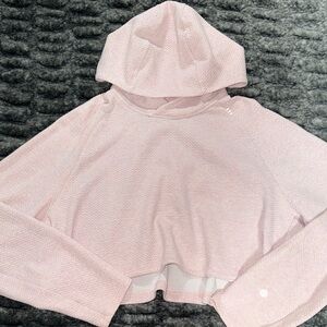 Lululemon Women's Pink Hooded Crop Top